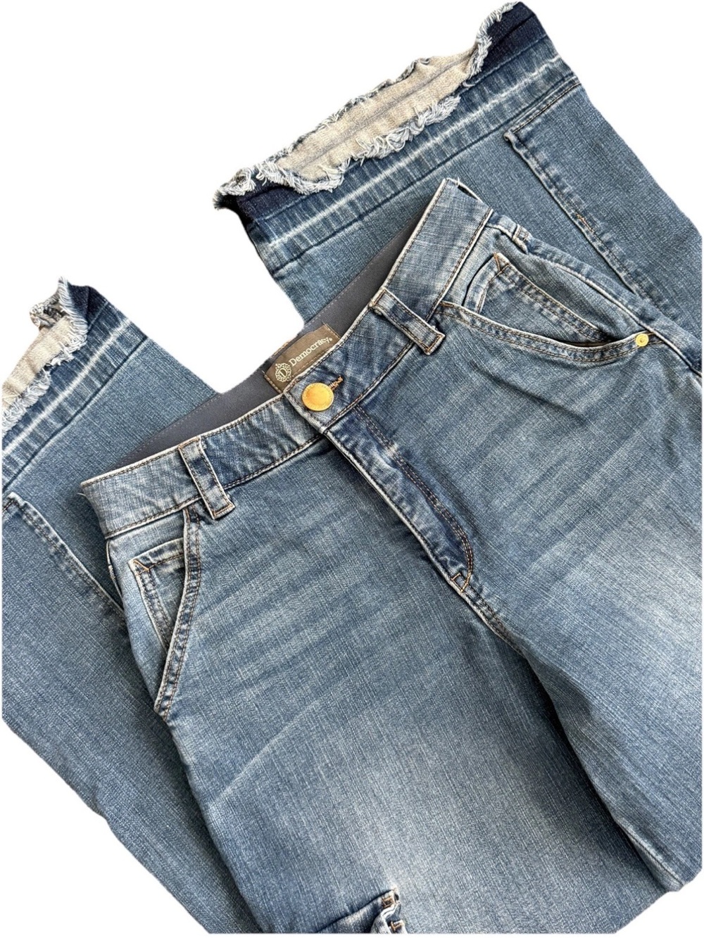 Democracy "Ab" Technology Wide Leg Cargo Pocket Jeans Size 8